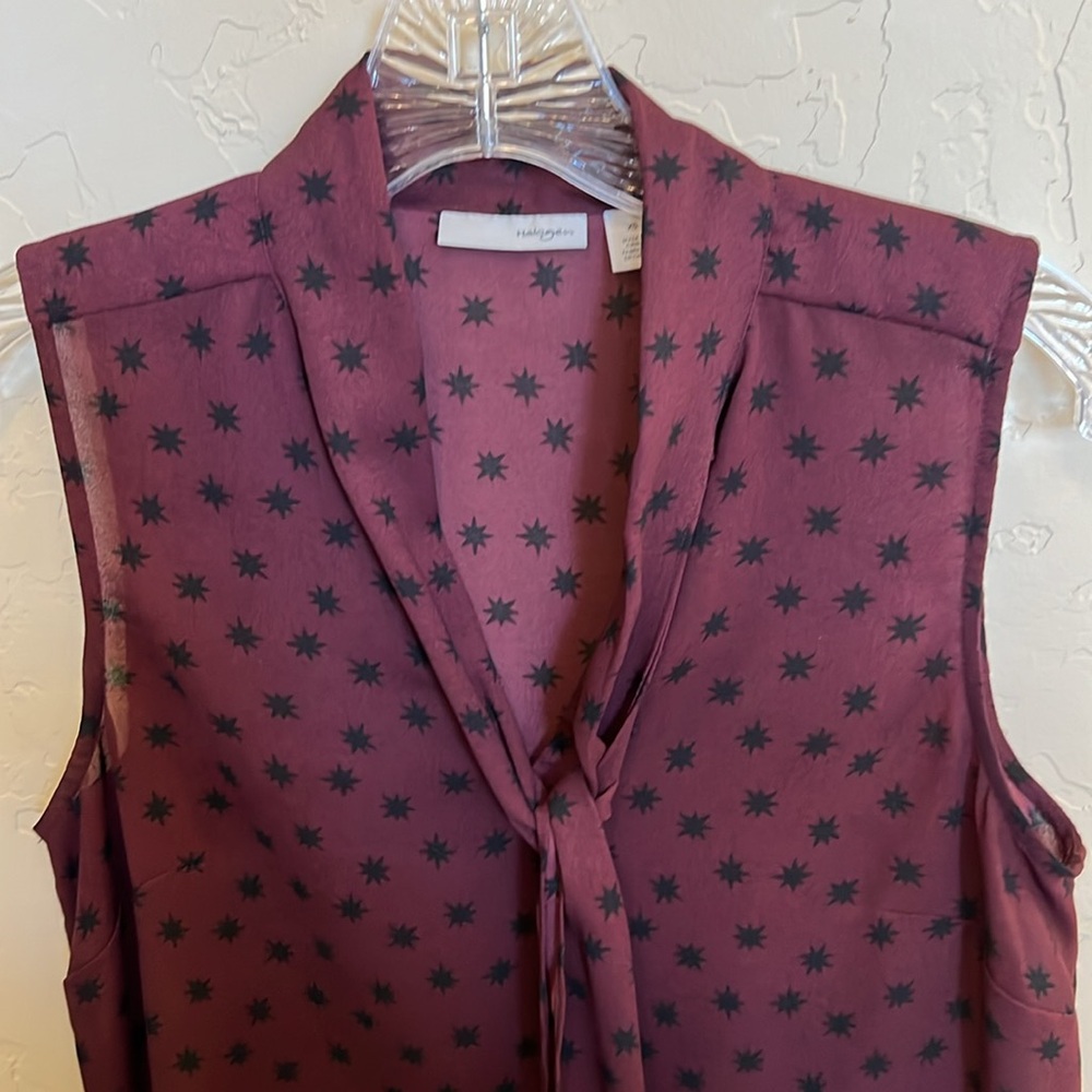 Halogen Sleeveless Tie Blouse - Size XS